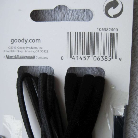 5 Black Goody Slideproof Velvet Soft Hold Elastic Hair Band Headbands Mixed Pack - Picture 7 of 9